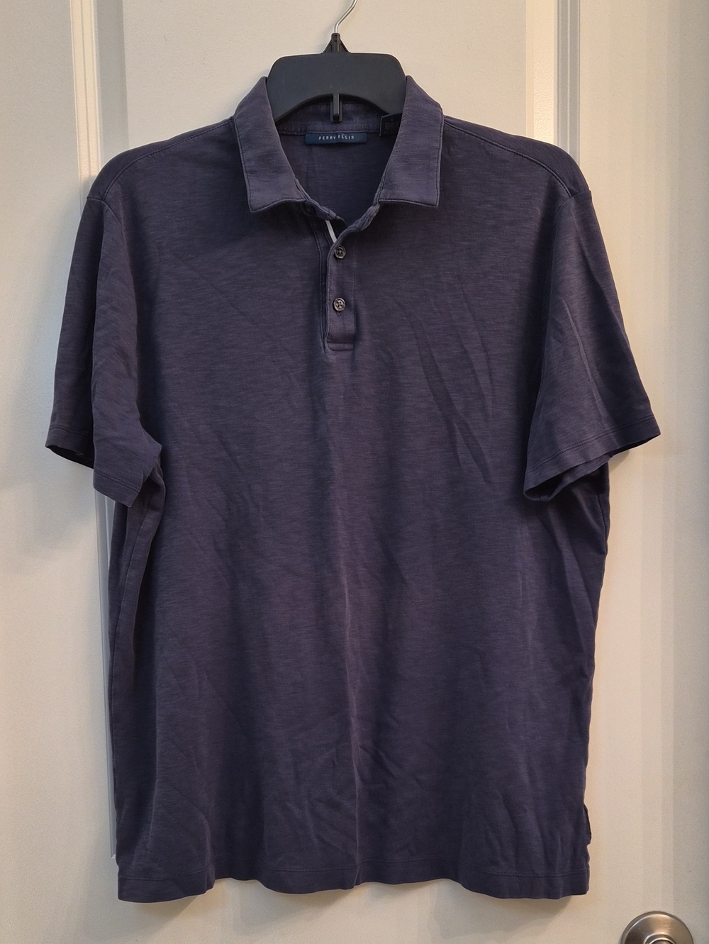 Perry Ellis Slate Blue Short-Sleeve Polo